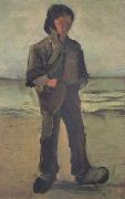 Vincent Van Gogh Fisherman on the Beach (nn04) oil on canvas